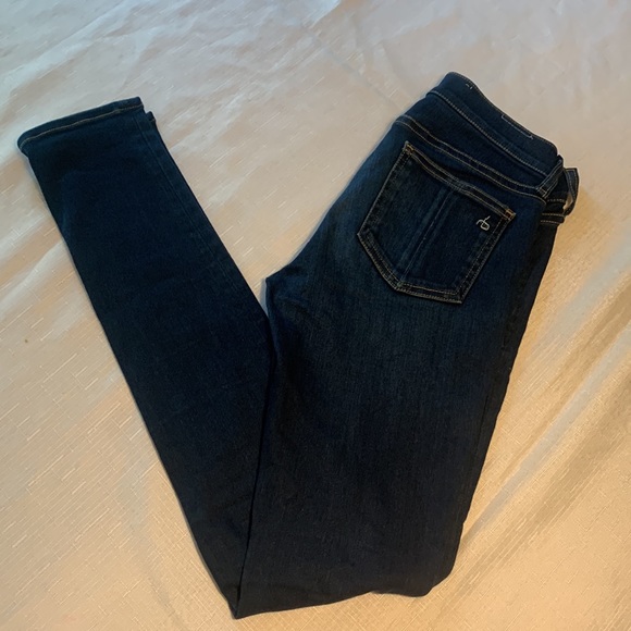 rag & bone Mid Rise Skinny Ankle Stretch Jeans In Bedford Wash Size 26 - Picture 7 of 10
